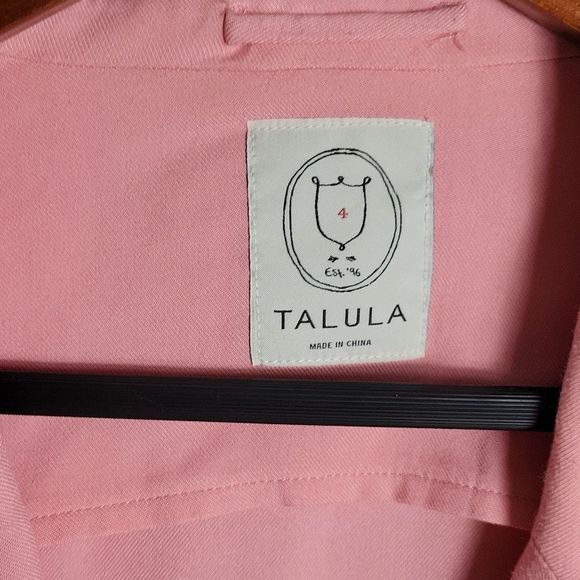 Pink Talula Light Blazer Sz 4 - Picture 5 of 9